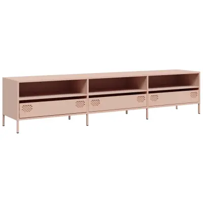 TV omarica - TV enota - Televizijska omarica roza 202x39x43,5 cm hladno valjano jeklo