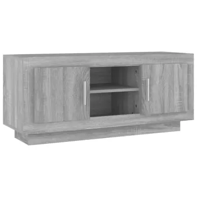 TV omarica - TV enota - Televizijska omarica siva sonoma 102x35x45 cm inženirski les