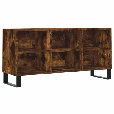 TV omarica - TV stojalo - Televizijska omarica dimljeni hrast 103,5x30x50 cm inženirski les