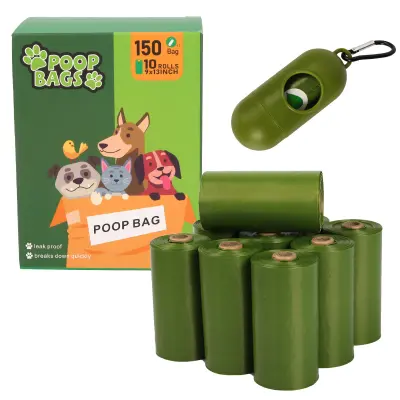 Biorazgradljive pasje vrečke - dozirnik - Army green   24 barv