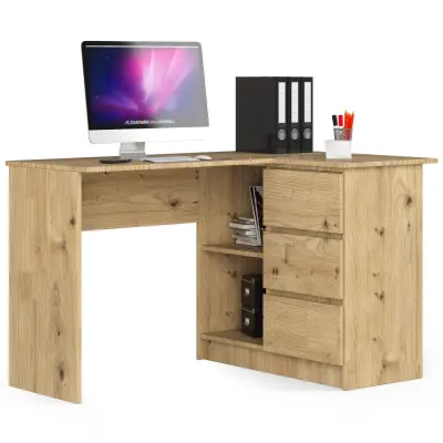 KOTNI PISALNA MIZA B16 CLP DESNO ARTISAN HRAST