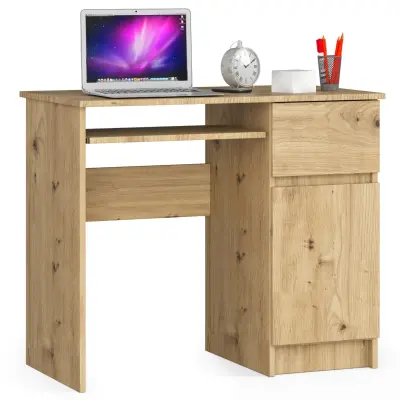 PIXEL OAK ARTISAN RAČUNALNIŠKA MIZA - DESNA