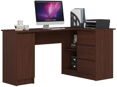 KOTNI PISALNA MIZA B20 CLP DESNA STRAN WENGE