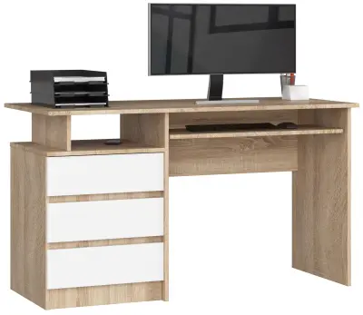 CLP PISARNA 135cm SONOMA / BELO