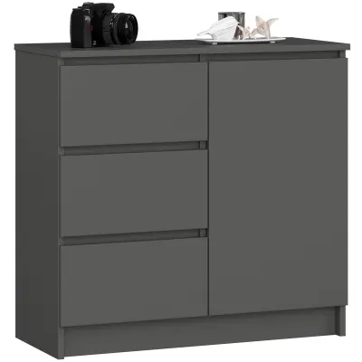 KOMODA K80 JERRY 1D 3SZ GRAFITNO SIVO