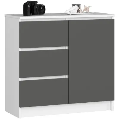 KOMODA K80 JERRY 1D 3SZ BELO / GRAFITNO SIVO