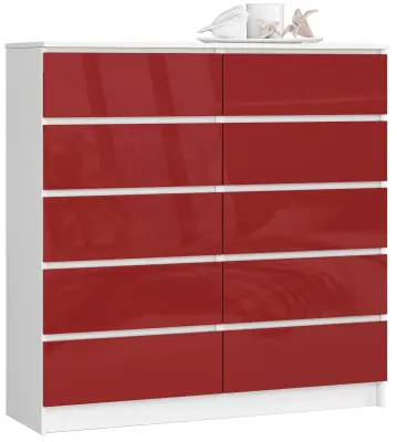 KOMODA K120 10SZ CLP RDEČI GLOS