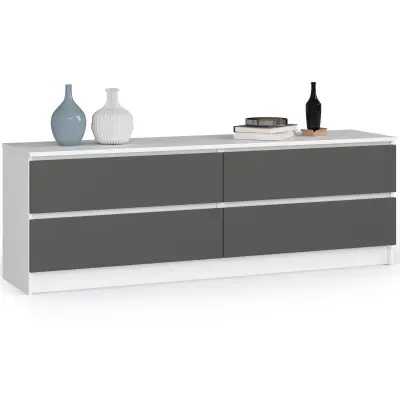 KOMODA K160 4SZ CLP BELO / SIVO