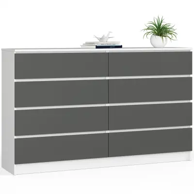KOMODA K160 8SZ CLP BELE / SIVA
