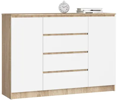 KOMODA K140 2D 4SZ CLP OAK SONOMA / BELA