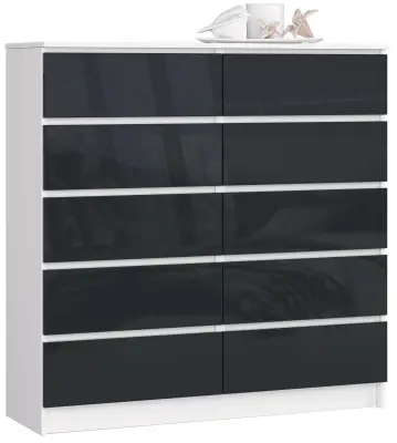 KOMODA K120 10SZ CLP GRAFITNI GLEDA