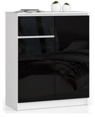 KOMODA K80 2D 1SZ CLP ČRNA SIJAJ