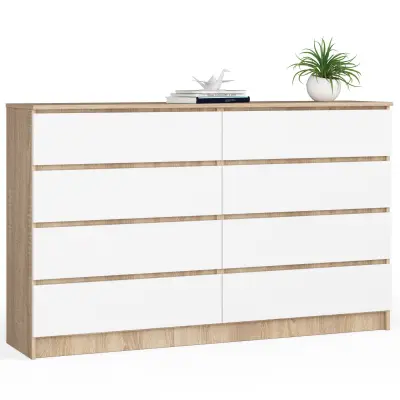KOMODA K160 8SZ CLP OAK SONOMA / BELA