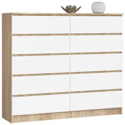 KOMODA K140 10SZ CLP OAK SONOMA / BELA