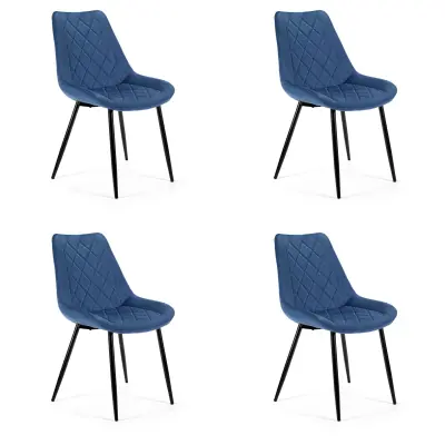 4x STOL SJ.0488 TEMNO MODRA