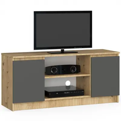 RTV KABINET K120 2D 1P CLP ARTISAN HRAST / SIVI