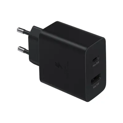 Samsung, Dvojni omrežni polnilnik USB-C 35W/USB-A 15W Kompaktni potovalni model, ?rna