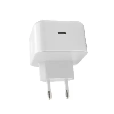 Setty, Hitri polnilnik USB-C Power Delivery 20W Compact Downward Charger, Bela