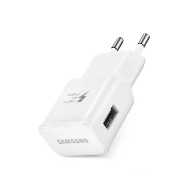 Samsung, Univerzalni omrežni polnilnik za pametne telefone USB-A Fast Charge 15W, Bela