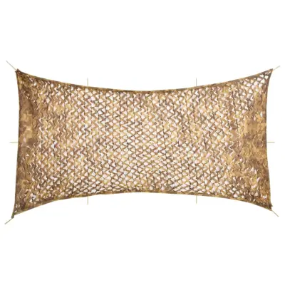 vidaXL Maskirna mreža z vrečko za shranjevanje 708x423 cm peščena