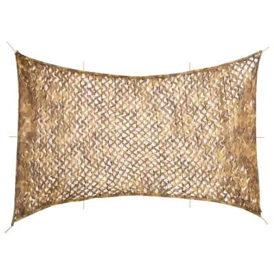 vidaXL Maskirna mreža z vrečko za shranjevanje 724x515 cm peščena