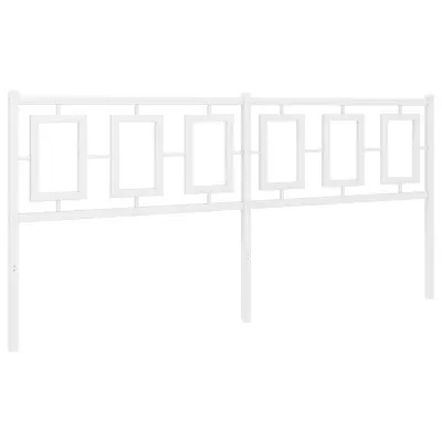 Kovinsko Posteljno vzglavje - Vzglavna omarica - Nočna omarica belo 180 cm