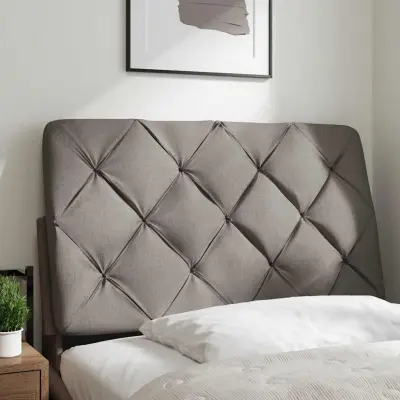 Posteljno vzglavje - Vzglavna omarica - Vzglavna stranica taupe 80 cm blago