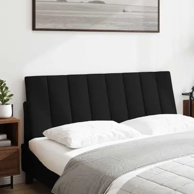 Posteljno vzglavje - Vzglavna omarica - Vzglavna stranica črna 140 cm blago