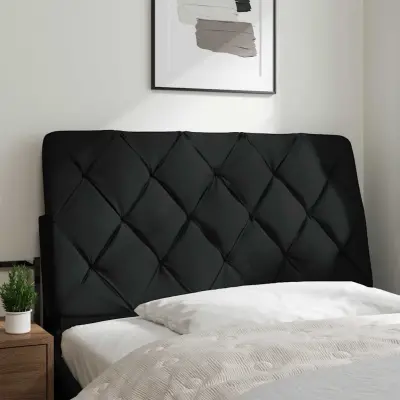 Posteljno vzglavje - Vzglavna omarica - Vzglavna stranica črna 100 cm blago