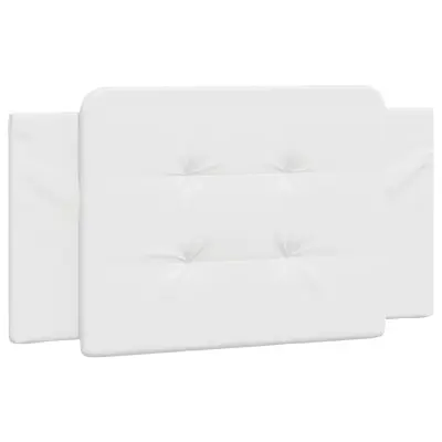 Posteljno vzglavje - Vzglavna omarica - Vzglavna stranica bela 100 cm umetno usnje