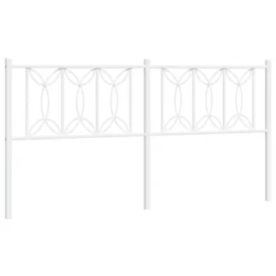 Kovinsko Posteljno vzglavje - Vzglavna omarica - Nočna omarica belo 180 cm