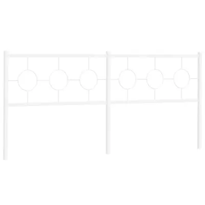 Kovinsko Posteljno vzglavje - Vzglavna omarica - Nočna omarica belo 200 cm