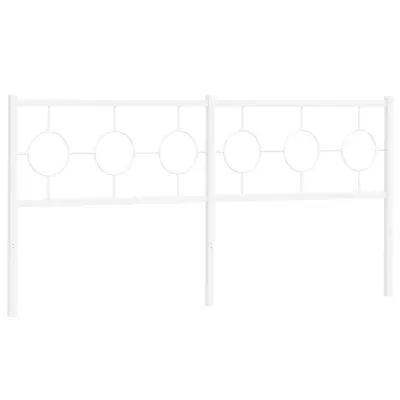 Kovinsko Posteljno vzglavje - Vzglavna omarica - Nočna omarica belo 180 cm