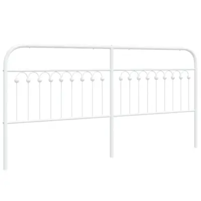 Kovinsko Posteljno vzglavje - Vzglavna omarica - Nočna omarica belo 193 cm