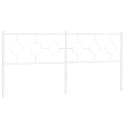 Kovinsko Posteljno vzglavje - Vzglavna omarica - Nočna omarica belo 193 cm