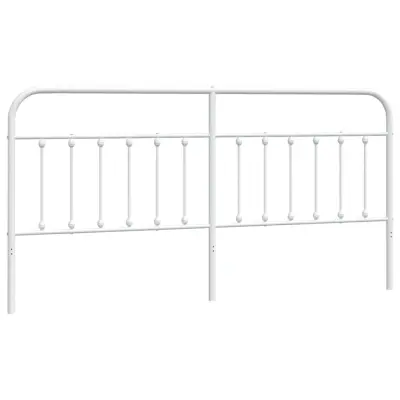 Kovinsko Posteljno vzglavje - Vzglavna omarica - Nočna omarica belo 193 cm