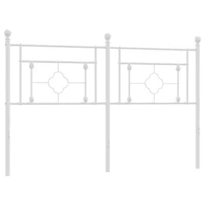 Kovinsko Posteljno vzglavje - Vzglavna omarica - Nočna omarica belo 160 cm