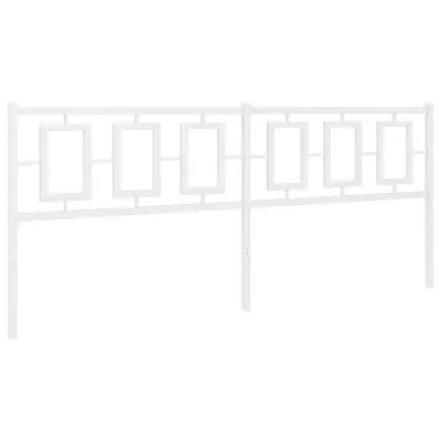 Kovinsko Posteljno vzglavje - Vzglavna omarica - Nočna omarica belo 200 cm