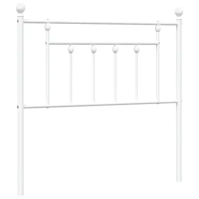 Kovinsko Posteljno vzglavje - Vzglavna omarica - Nočna omarica belo 90 cm