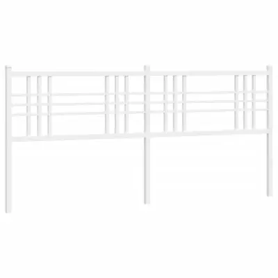 Kovinsko Posteljno vzglavje - Vzglavna omarica - Nočna omarica belo 180 cm