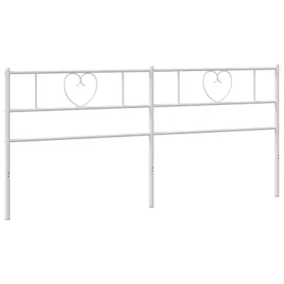 Kovinsko Posteljno vzglavje - Vzglavna omarica - Nočna omarica belo 193 cm