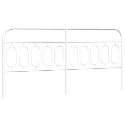 Kovinsko Posteljno vzglavje - Vzglavna omarica - Nočna omarica belo 200 cm