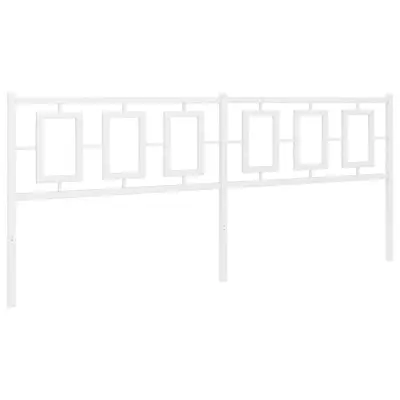 Kovinsko Posteljno vzglavje - Vzglavna omarica - Nočna omarica belo 193 cm