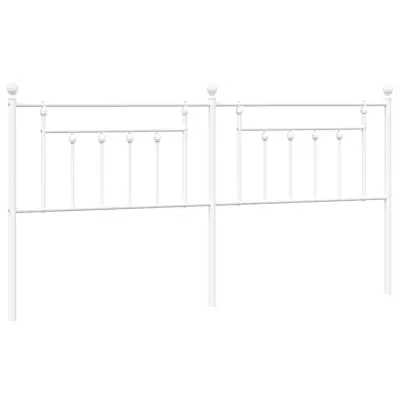 Kovinsko Posteljno vzglavje - Vzglavna omarica - Nočna omarica belo 200 cm