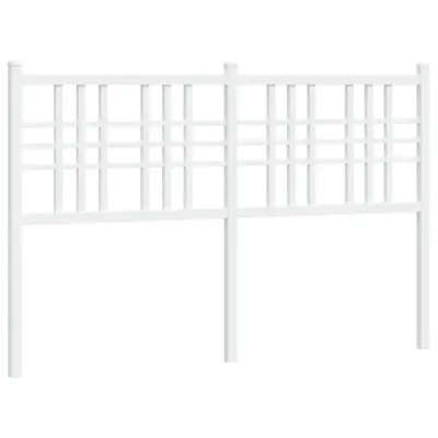 Kovinsko Posteljno vzglavje - Vzglavna omarica - Nočna omarica belo 120 cm