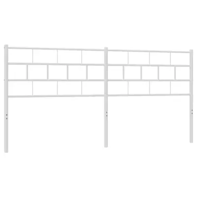 Kovinsko Posteljno vzglavje - Vzglavna omarica - Nočna omarica belo 193 cm