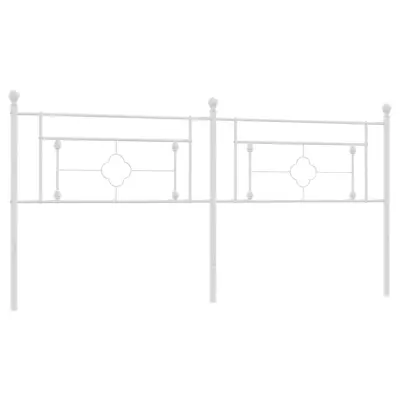 Kovinsko Posteljno vzglavje - Vzglavna omarica - Nočna omarica belo 193 cm
