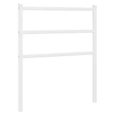 Kovinsko Posteljno vzglavje - Vzglavna omarica - Nočna omarica belo 75 cm