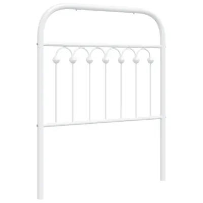 Kovinsko Posteljno vzglavje - Vzglavna omarica - Nočna omarica belo 75 cm