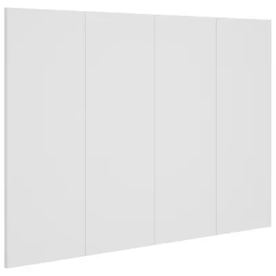 Posteljno vzglavje - Vzglavna omarica - Nočna omarica belo 120x1,5x80 cm konstruiran les